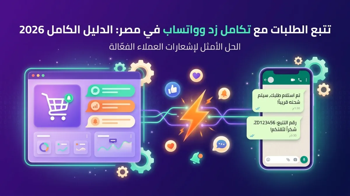 تتبع الطلبات مع تكامل زد وواتساب في مصر: الدليل الكامل 2026