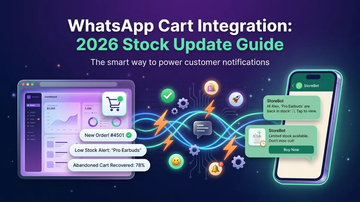 WhatsApp Cart Integration: 2026 Stock Update Guide