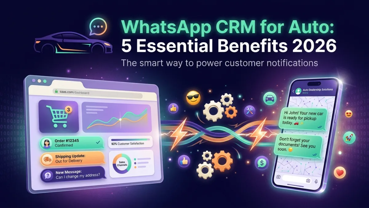 WhatsApp CRM for Auto: 5 Essential Benefits 2026