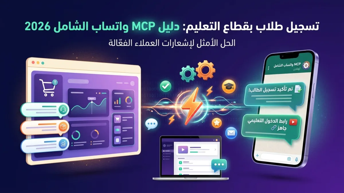 تسجيل طلاب بقطاع التعليم: دليل MCP واتساب الشامل 2026