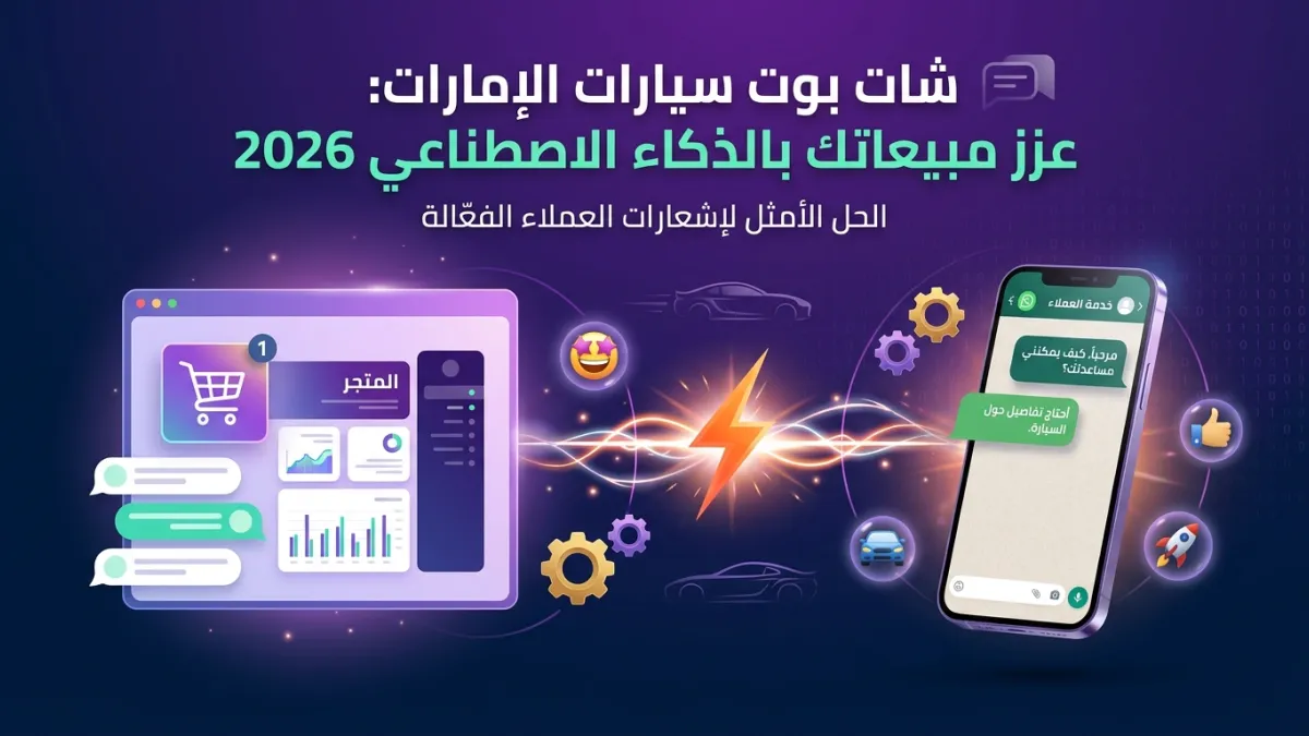 شات بوت سيارات الإمارات: عزز مبيعاتك بالذكاء الاصطناعي 2026