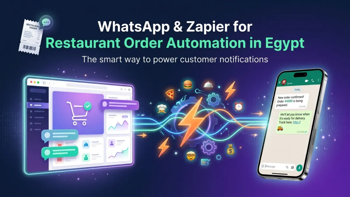 WhatsApp & Zapier for Restaurant Order Automation in Egypt