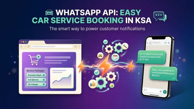 WhatsApp API: Easy Car Service Booking in KSA