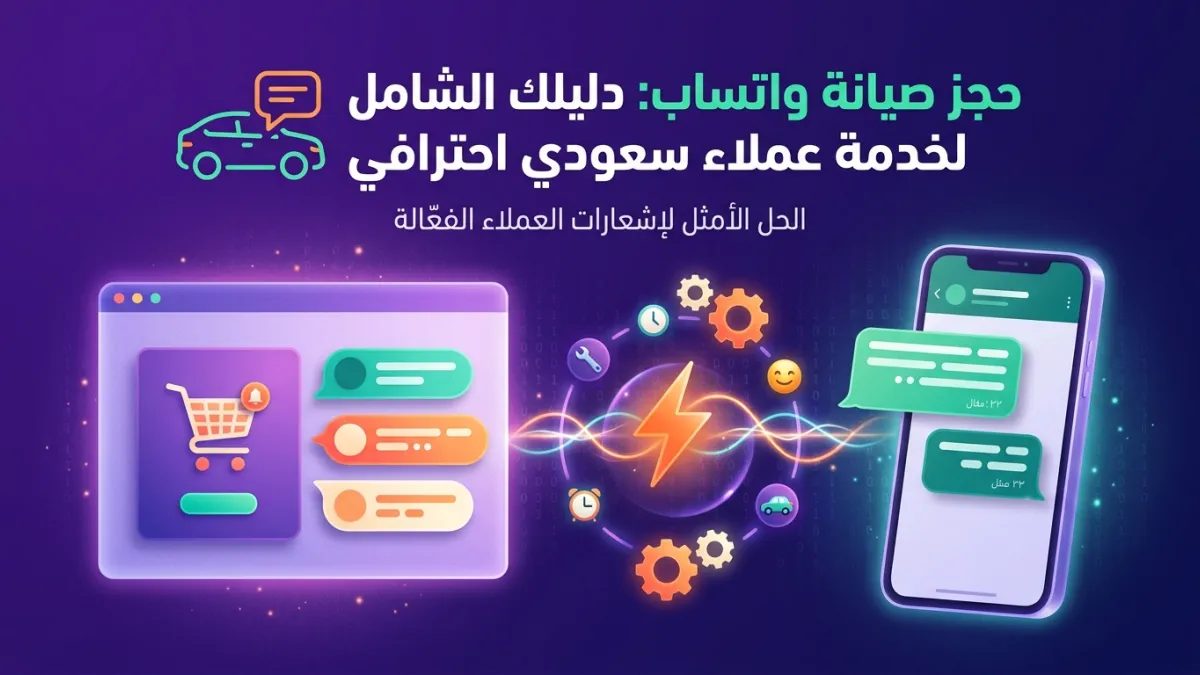 حجز صيانة واتساب: دليلك الشامل لخدمة عملاء سعودي احترافي
