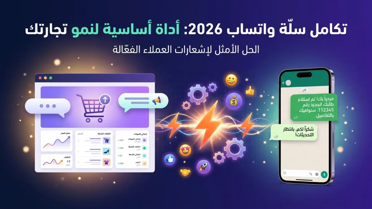 تكامل سلة واتساب 2026: أداة أساسية لنمو تجارتك