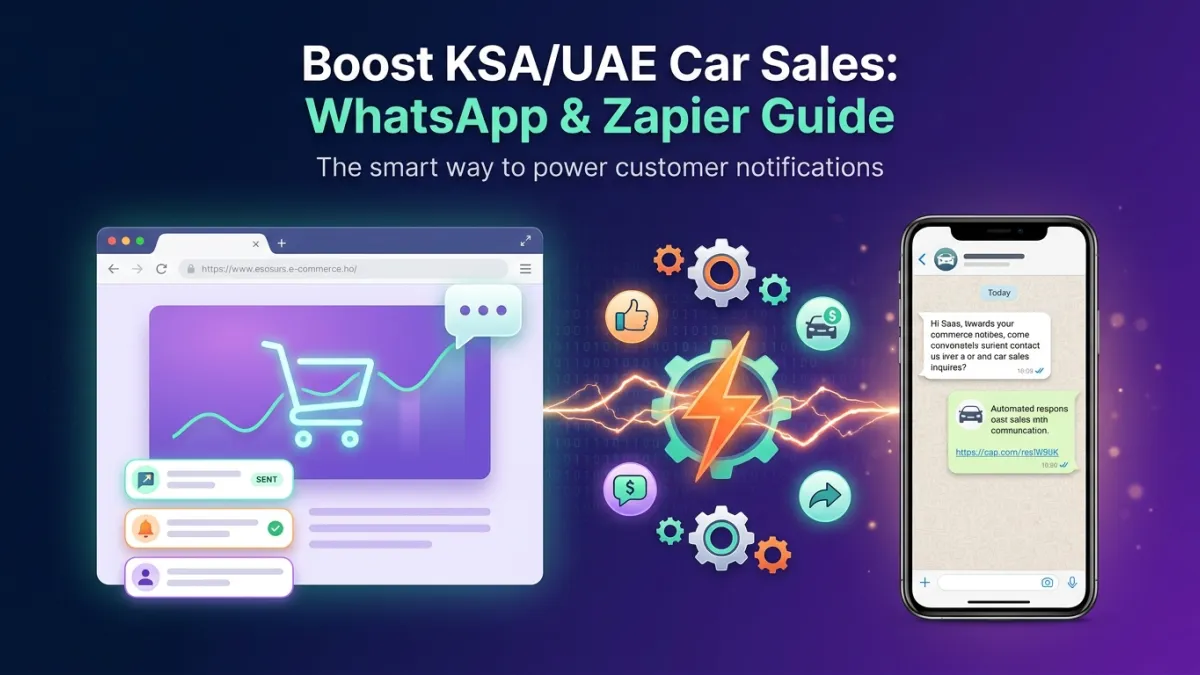 Boost KSA/UAE Car Sales: WhatsApp & Zapier Guide