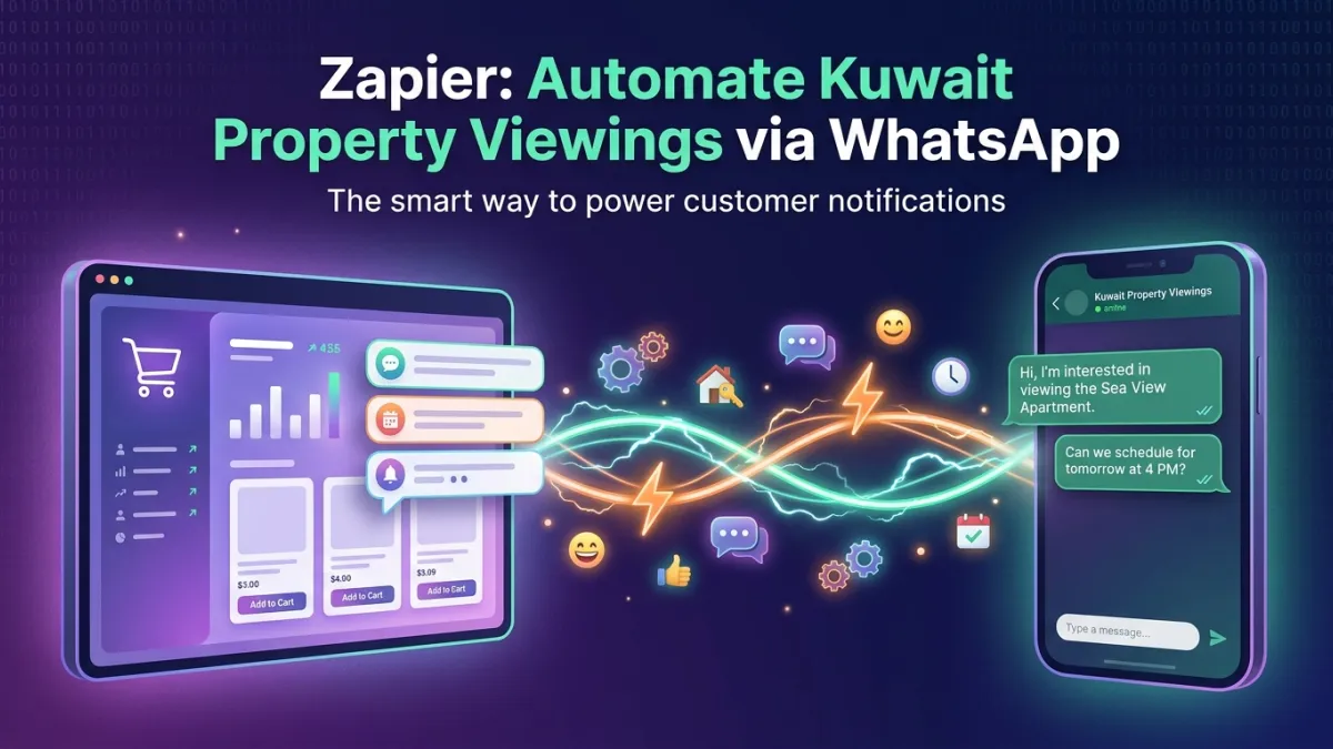 Zapier: Automate Kuwait Property Viewings via WhatsApp