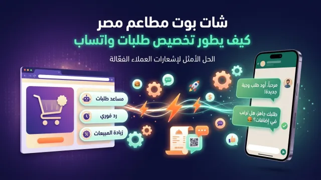 شات بوت مطاعم مصر كيف يطور تخصيص طلبات واتساب