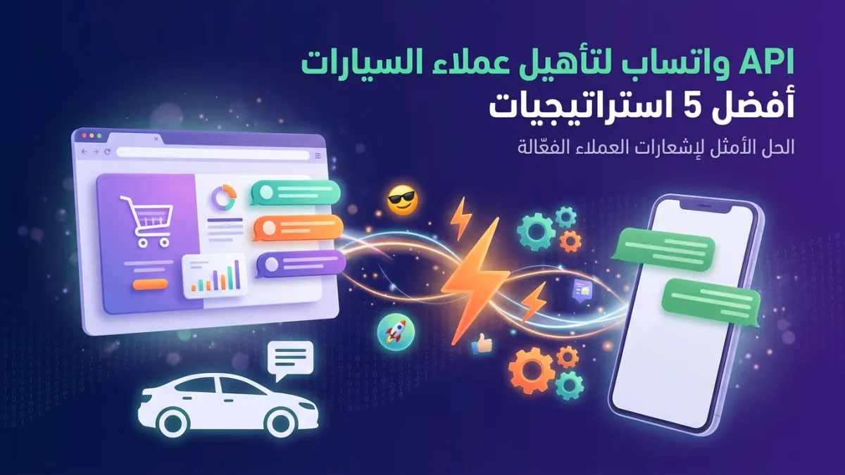 API واتساب لتأهيل عملاء السيارات أفضل 5 استراتيجيات