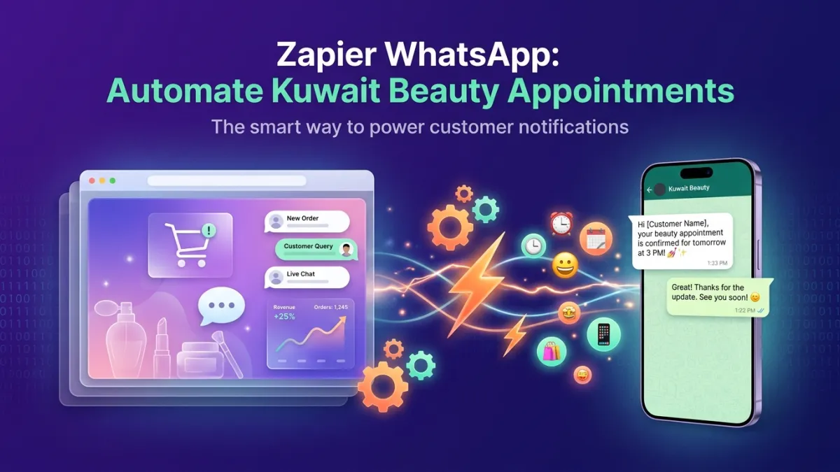 Zapier WhatsApp: Automate Kuwait Beauty Appointments