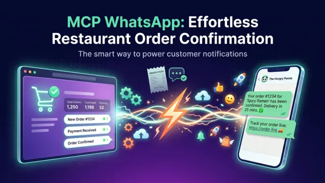 MCP WhatsApp: Effortless Restaurant Order Confirmation