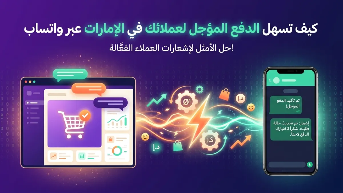 كيف تسهل الدفع المؤجل لعملائك في الإمارات عبر واتساب