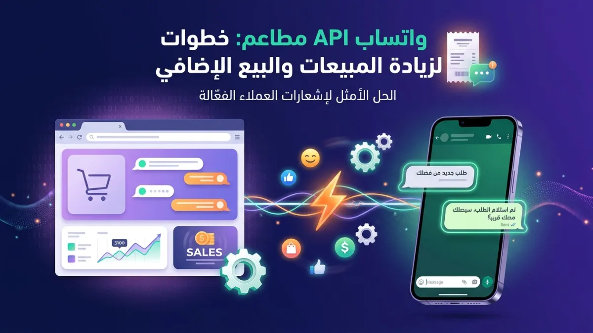 واتساب API مطاعم: خطوات لزيادة المبيعات والبيع الإضافي