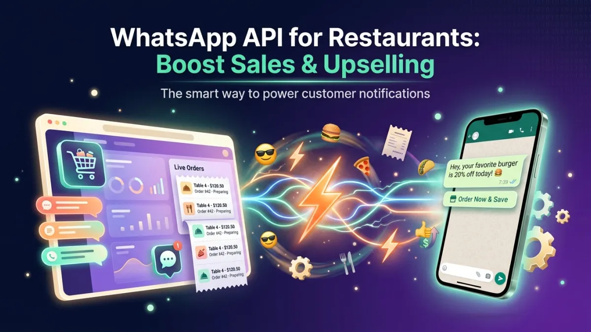 WhatsApp API for Restaurants: Boost Sales & Upselling