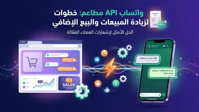 واتساب API مطاعم: خطوات لزيادة المبيعات والبيع الإضافي