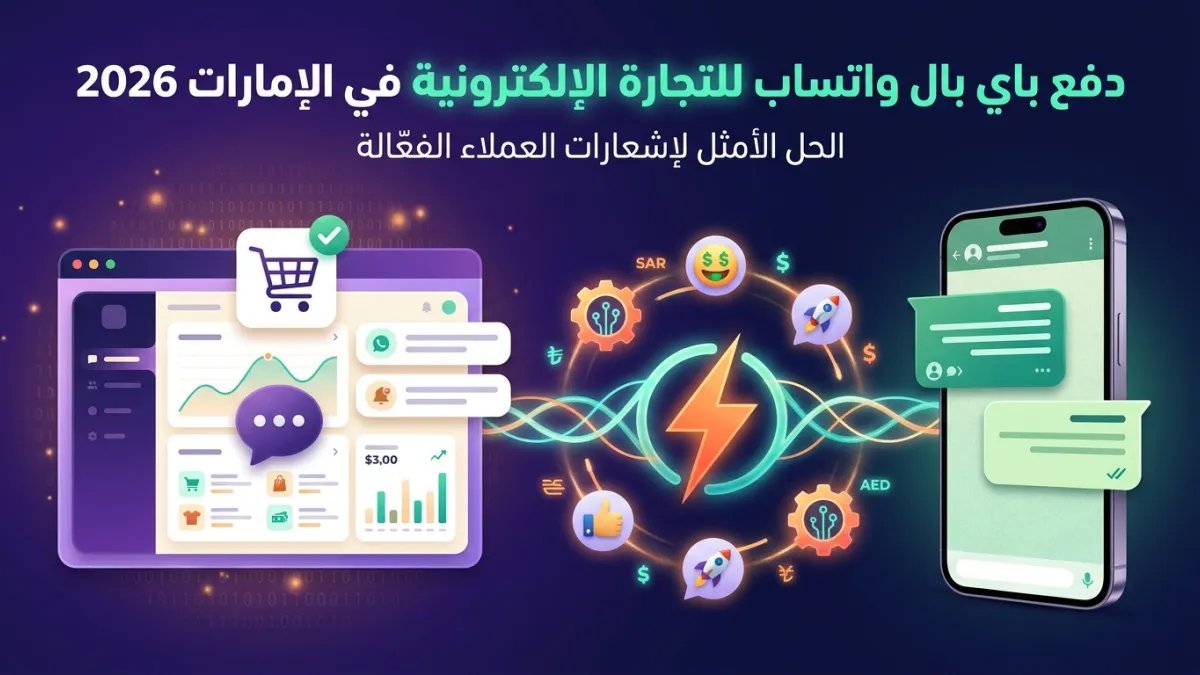 دفع باي بال واتساب للتجارة الإلكترونية في الإمارات 2026