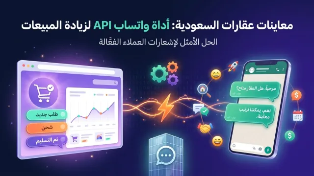معاينات عقارات السعودية: أداة واتساب API لزيادة المبيعات