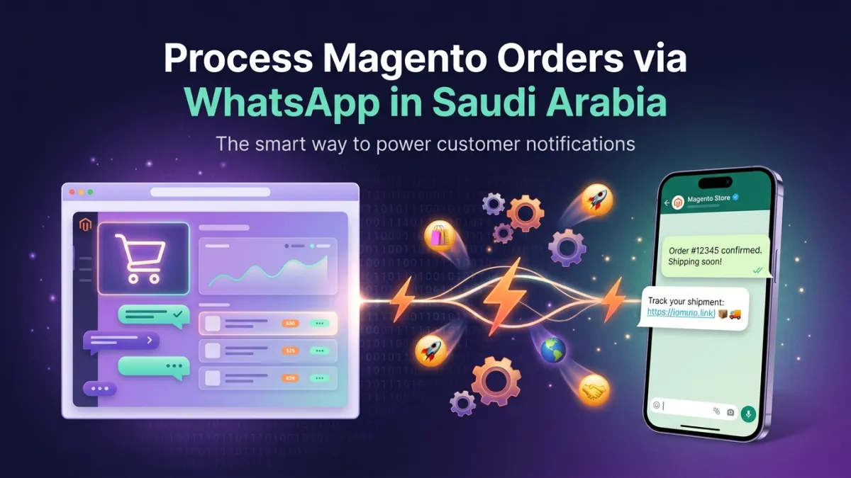 Process Magento Orders via WhatsApp in Saudi Arabia