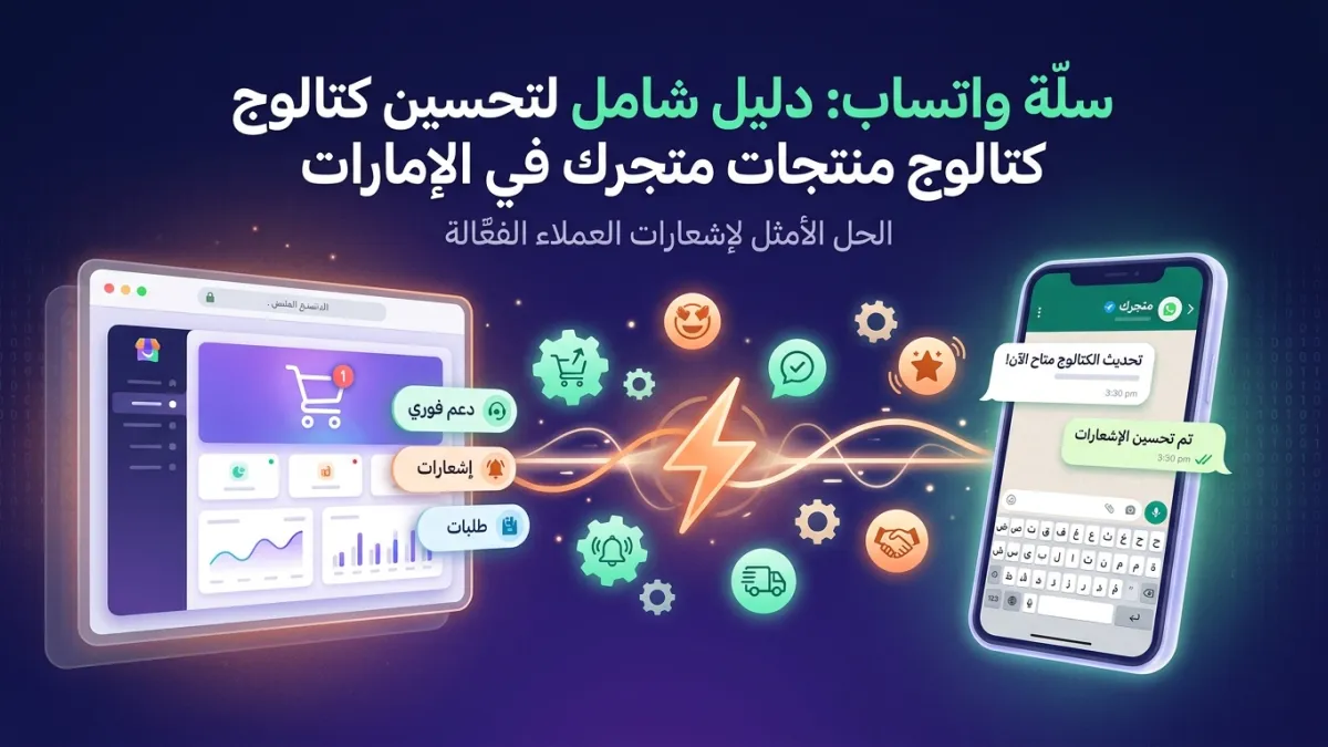 سلة واتساب: دليل شامل لتحسين كتالوج منتجات متجرك في الإمارات