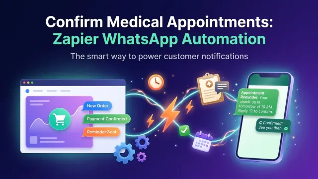 Confirm Medical Appointments: Zapier WhatsApp Automation