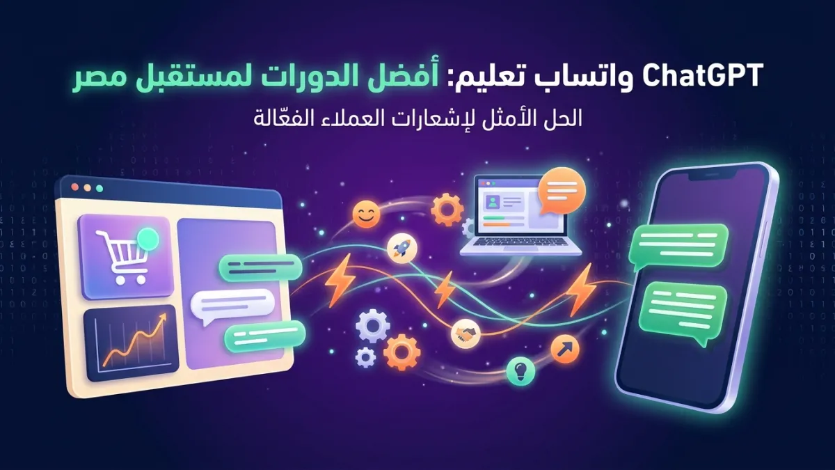 ChatGPT واتساب تعليم: أفضل الدورات لمستقبل مصر