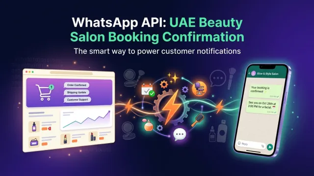 WhatsApp API: UAE Beauty Salon Booking Confirmation