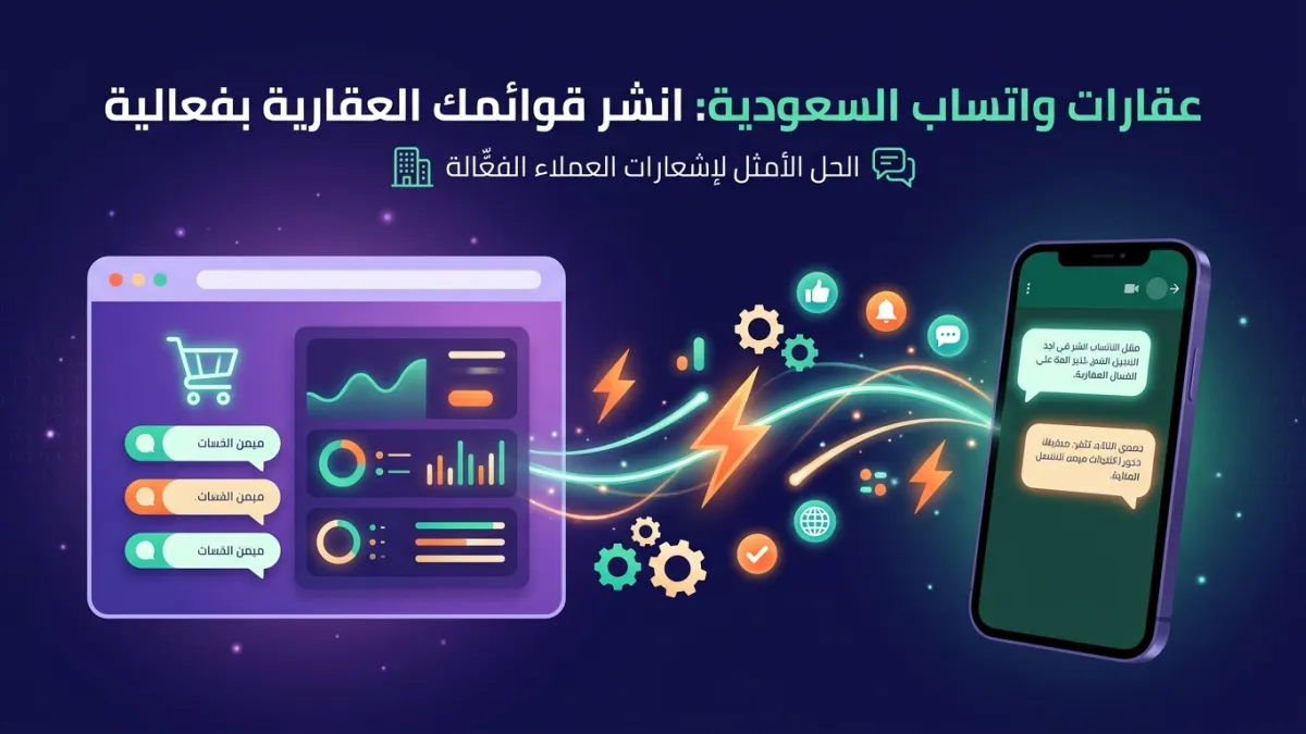 عقارات واتساب السعودية: انشر قوائمك العقارية بفعالية
