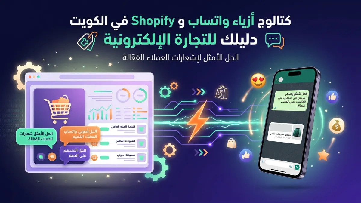 كتالوج أزياء واتساب و Shopify في الكويت دليلك للتجارة الإلكترونية