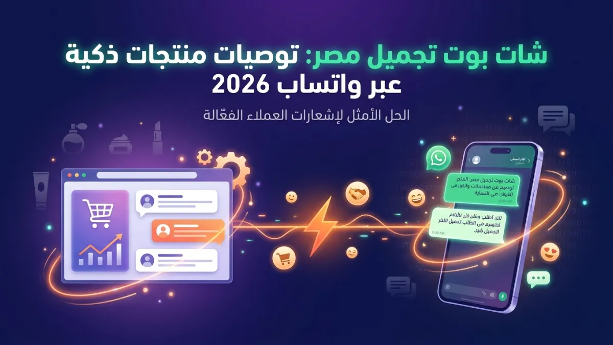 شات بوت تجميل مصر: توصيات منتجات ذكية عبر واتساب 2026