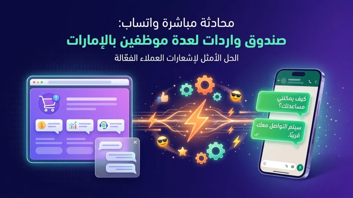 محادثة مباشرة واتساب: صندوق واردات لعدة موظفين بالإمارات