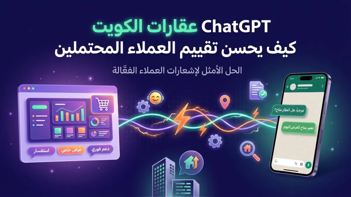 ChatGPT عقارات الكويت كيف يحسن تقييم العملاء المحتملين