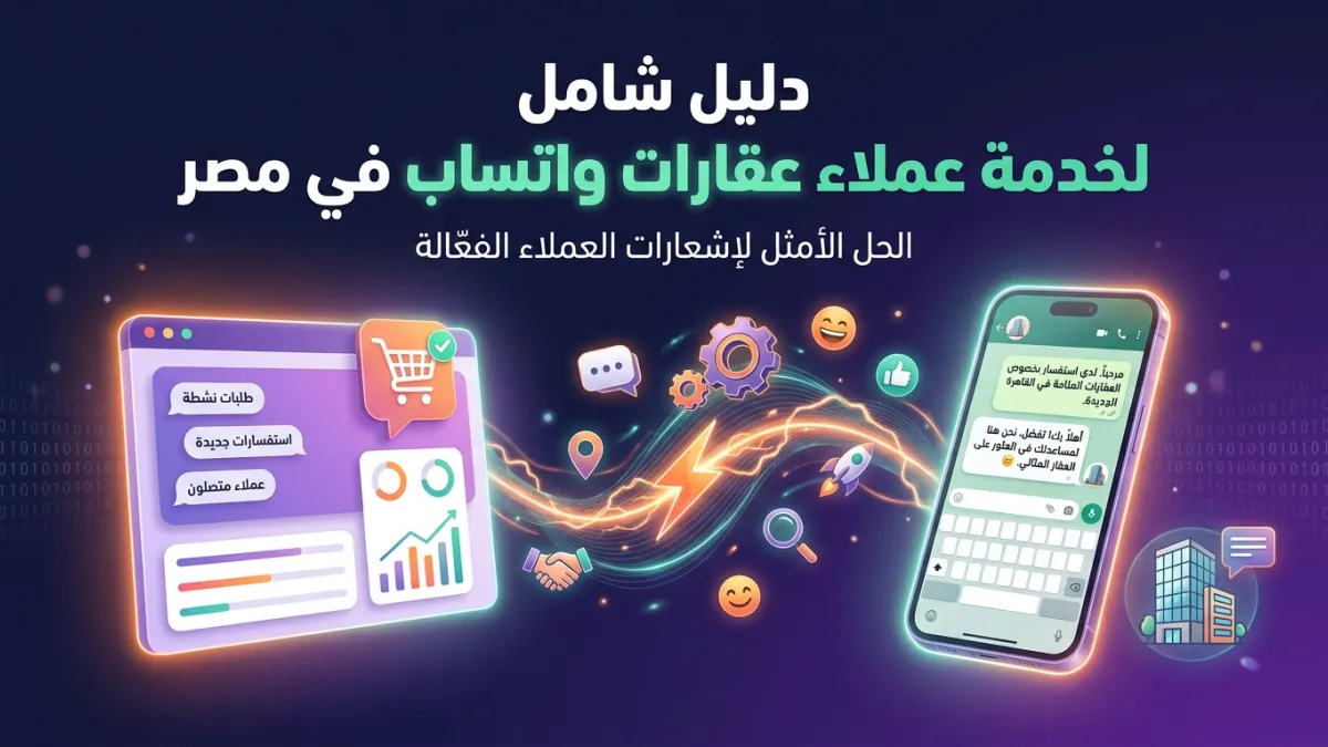 دليل شامل لخدمة عملاء عقارات واتساب في مصر