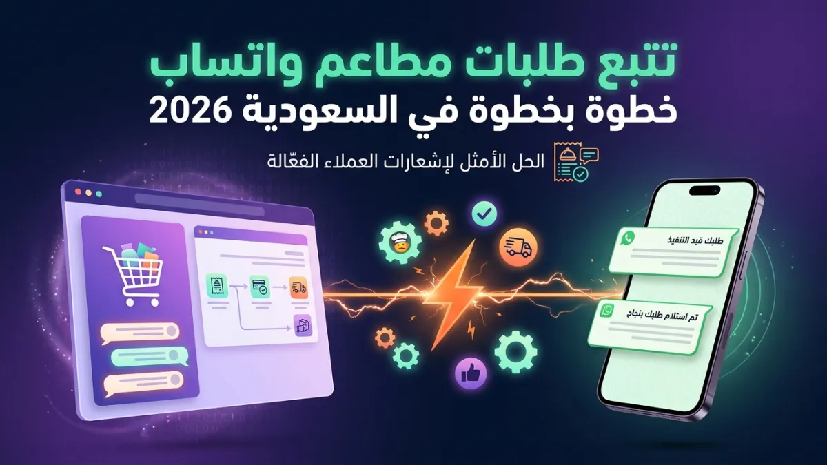 تتبع طلبات مطاعم واتساب خطوة بخطوة في السعودية 2026