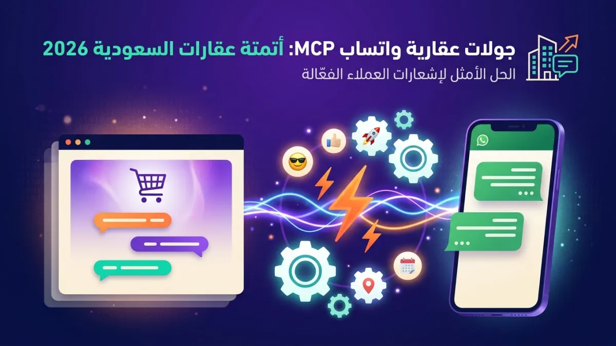 جولات عقارية واتساب MCP: أتمتة عقارات السعودية 2026