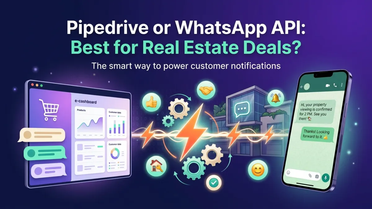 Pipedrive or WhatsApp API: Best for Real Estate Deals?
