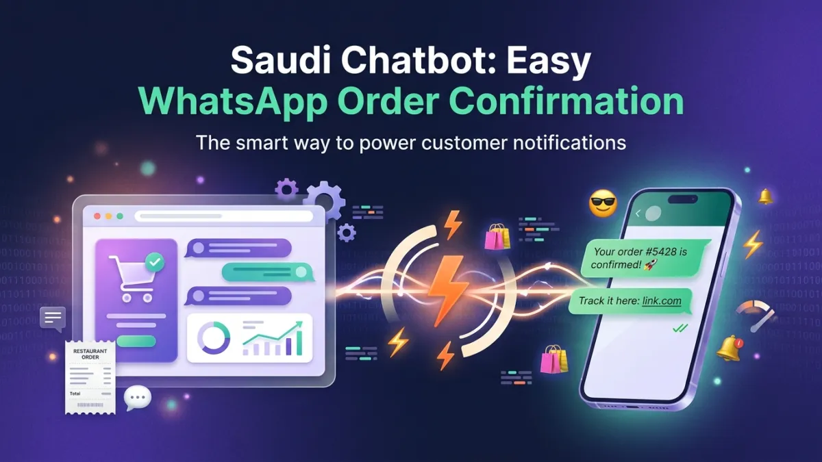 Saudi Chatbot: Easy WhatsApp Order Confirmation
