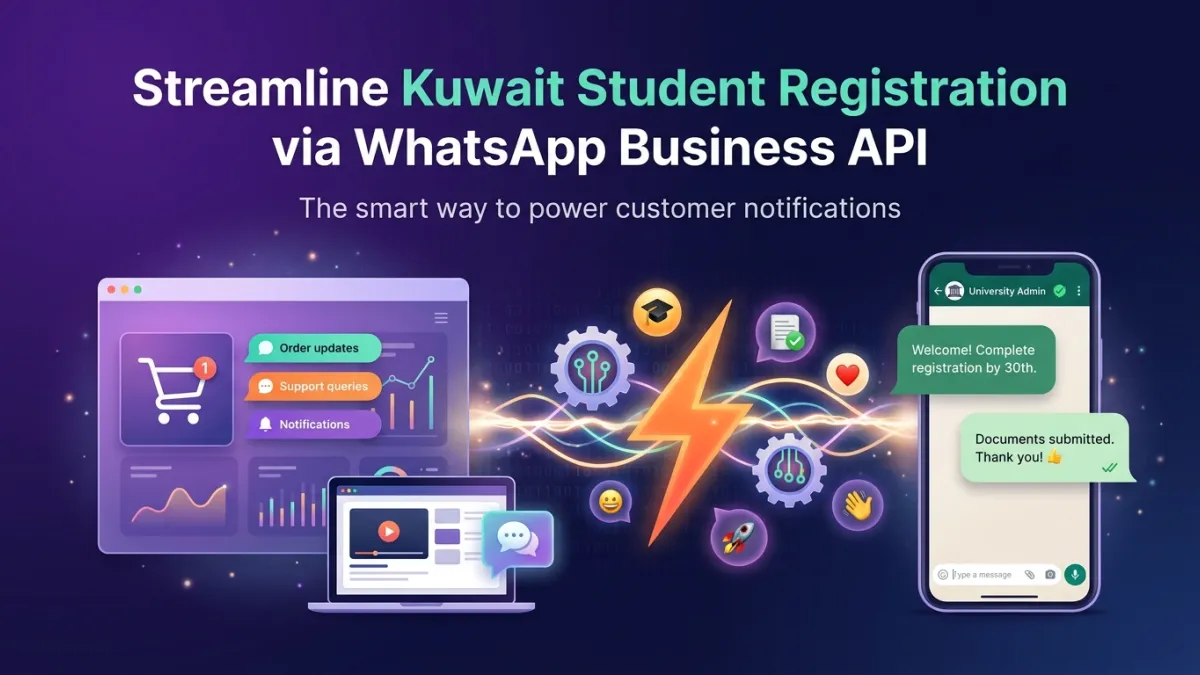 Streamline Kuwait Student Registration via WhatsApp Business API