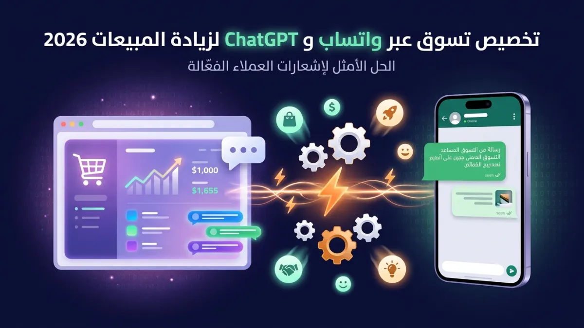 تخصيص تسوق عبر واتساب و ChatGPT لزيادة المبيعات 2026