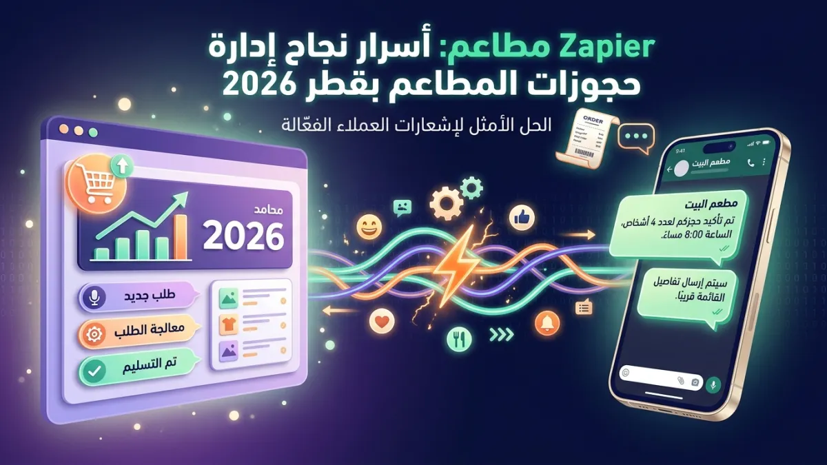 Zapier مطاعم: أسرار نجاح إدارة حجوزات المطاعم بقطر 2026