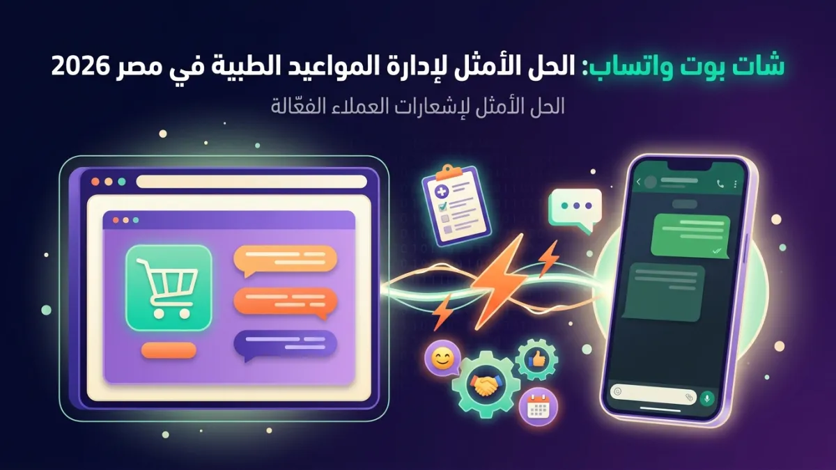 شات بوت واتساب: الحل الأمثل لإدارة المواعيد الطبية في مصر 2026