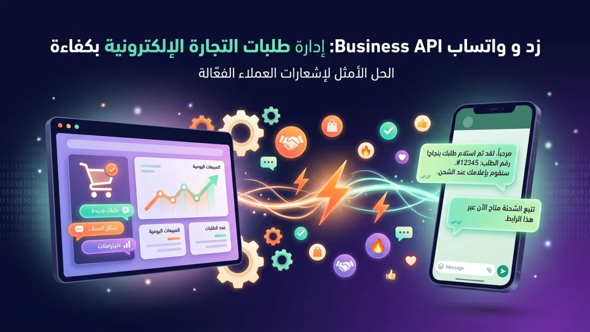 زد و واتساب Business API: إدارة طلبات التجارة الإلكترونية بكفاءة