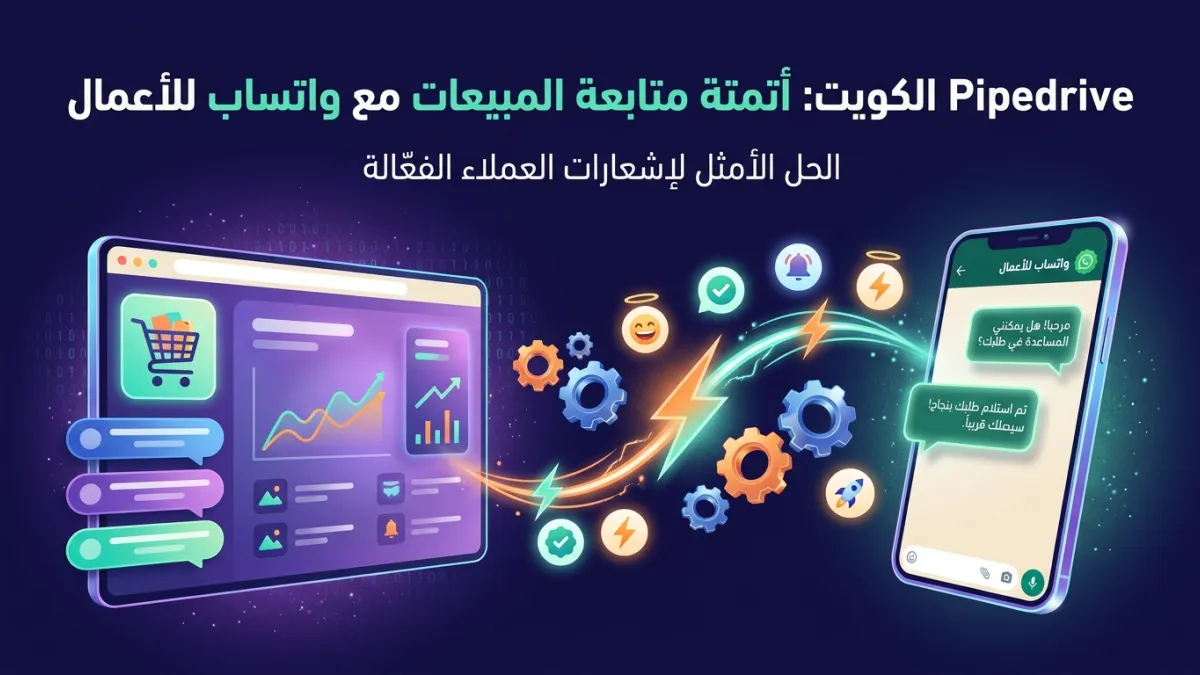 Pipedrive الكويت: أتمتة متابعة المبيعات مع واتساب للأعمال