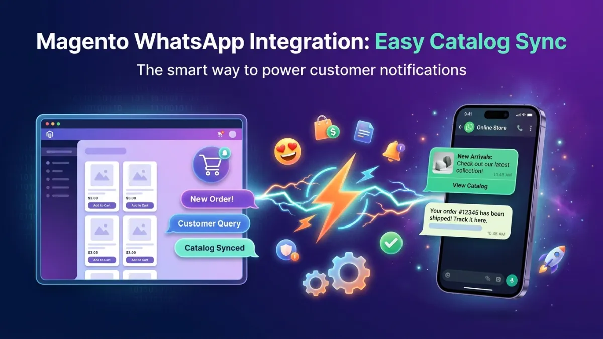 Magento WhatsApp Integration: Easy Catalog Sync