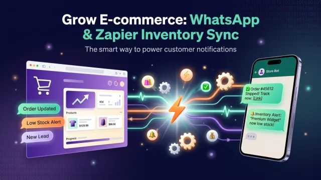 Grow E-commerce: WhatsApp & Zapier Inventory Sync