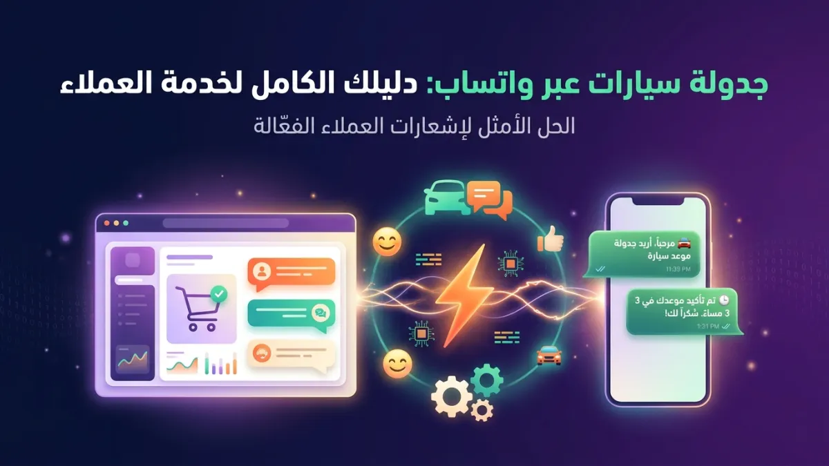 جدولة سيارات عبر واتساب: دليلك الكامل لخدمة العملاء