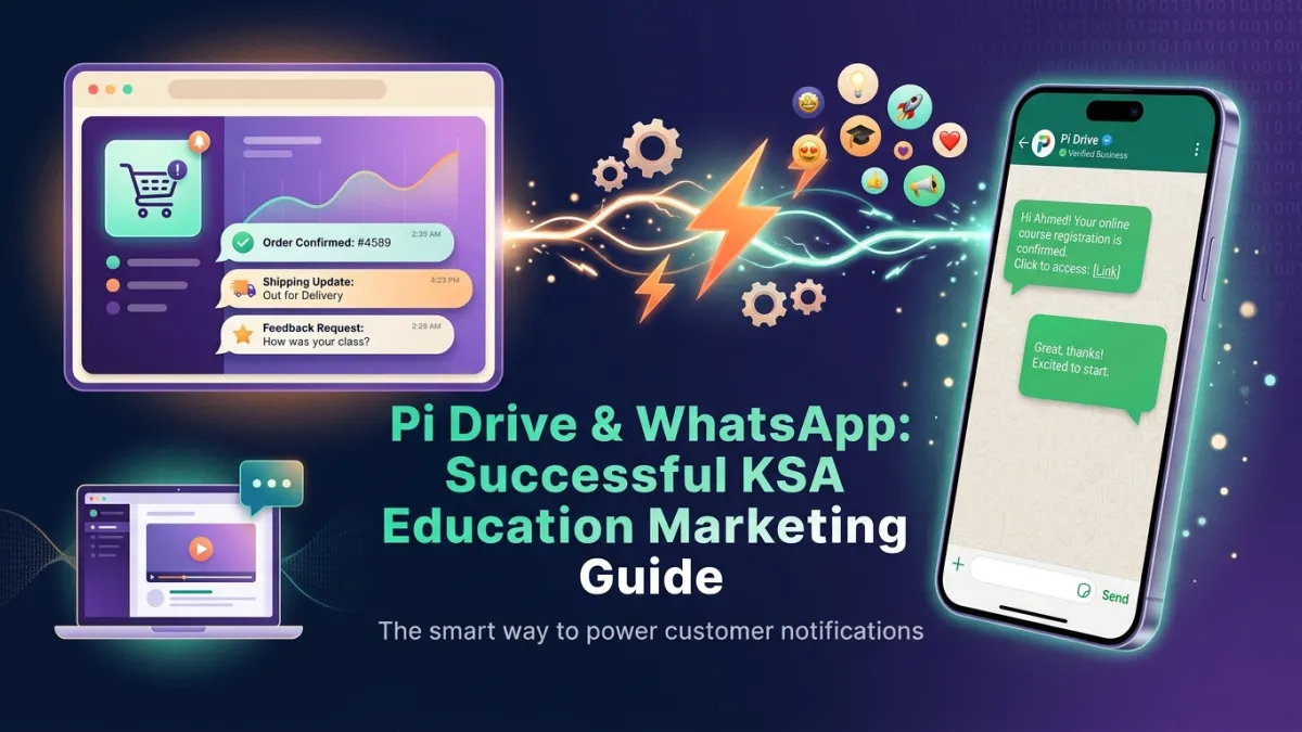 Pi Drive & WhatsApp: Successful KSA Education Marketing Guide
