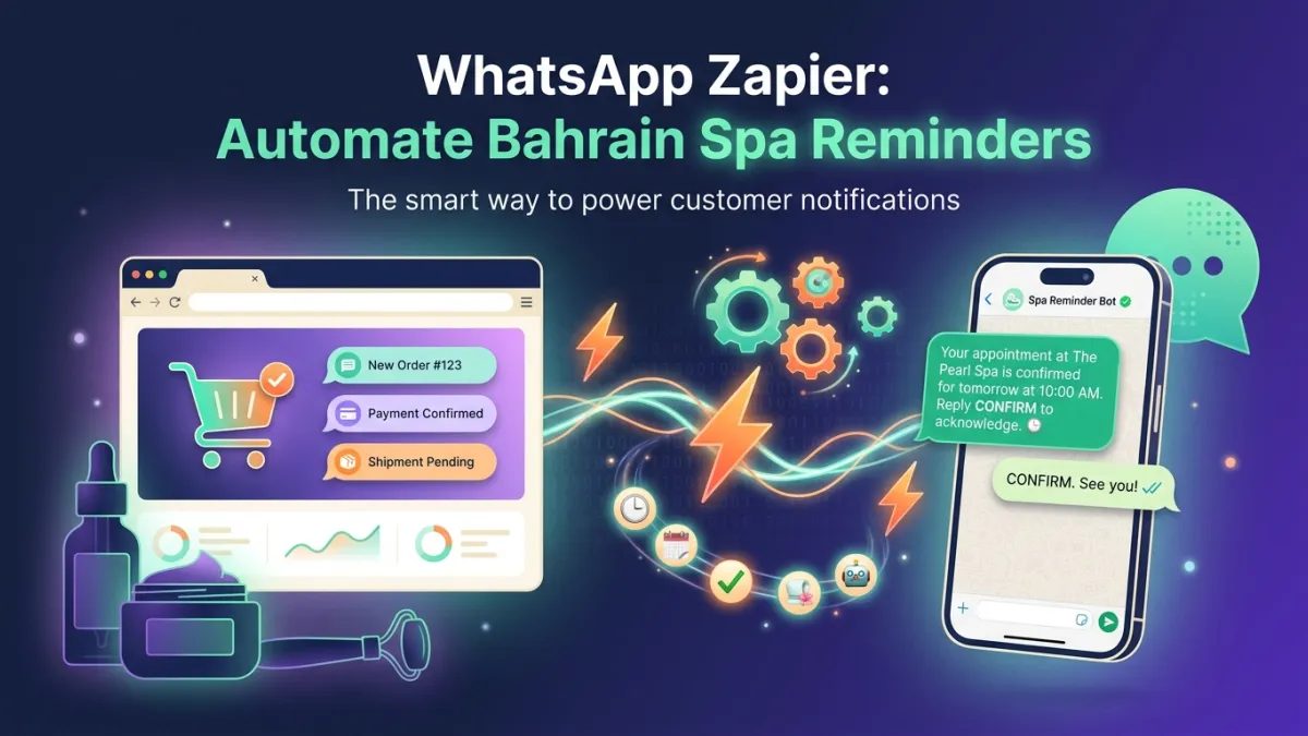 WhatsApp Zapier: Automate Bahrain Spa Reminders
