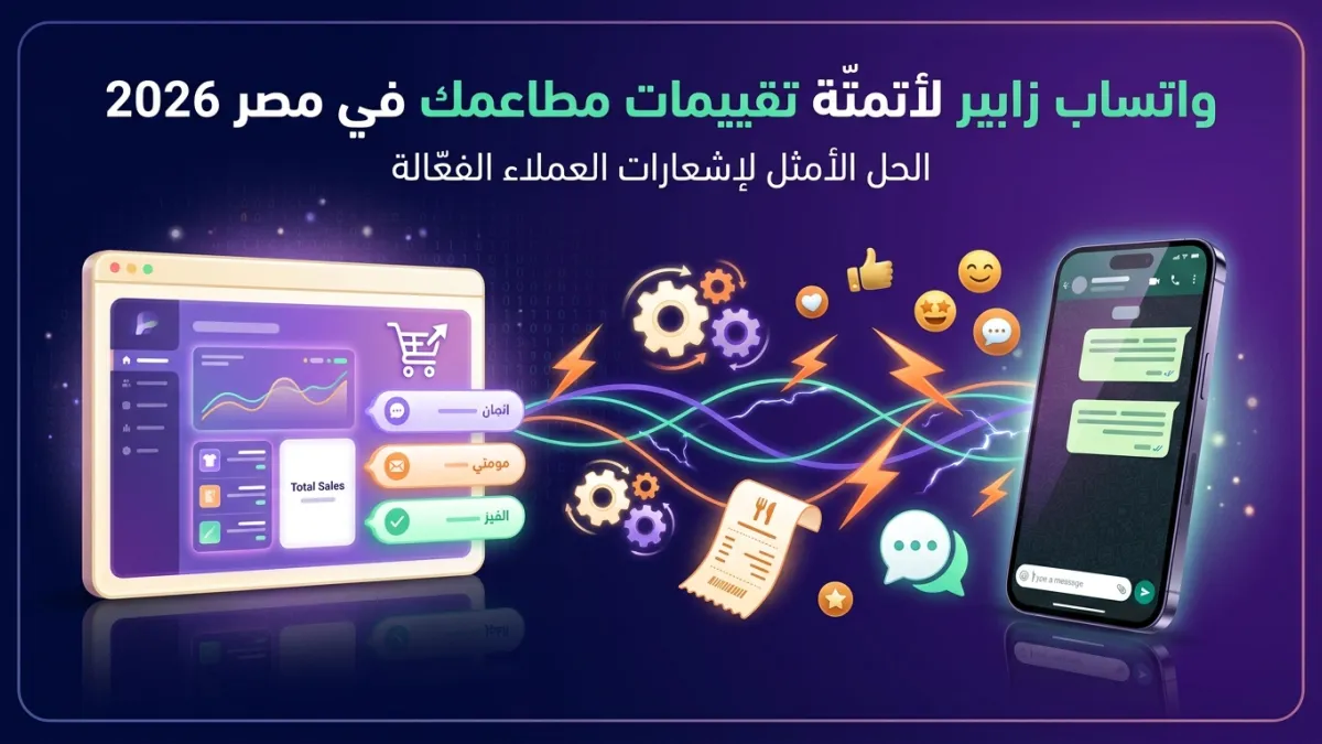 واتساب زابير لأتمتة تقييمات مطاعمك في مصر 2026
