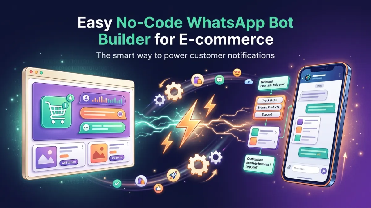 Easy No-Code WhatsApp Bot Builder for E-commerce