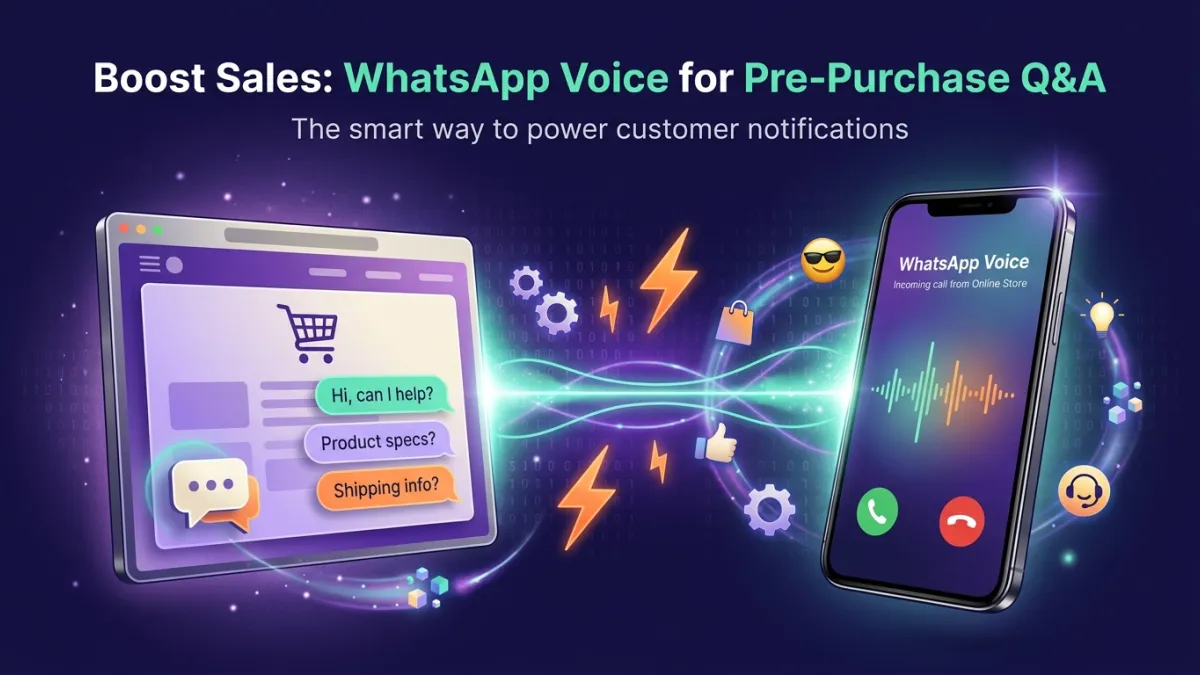 Boost Sales: WhatsApp Voice for Pre-Purchase Q&A